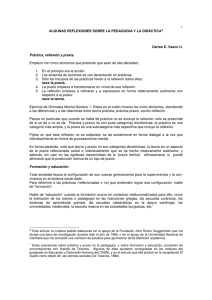 algunas reflexiones sobre la pedagogia y la didáctica