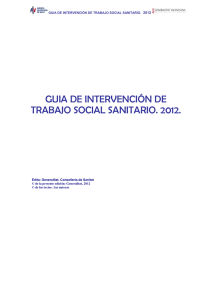 Guía de Intervención de Trabajo Social Sanitario