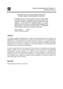 Ediciones Jurisprudencia del Trabajo, CA Aplicaciones - Juris-Line