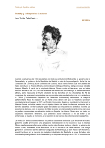 Trotsky y la República Catalana