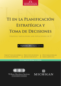 TI en la Planificación Estratégica y Toma de Decisiones