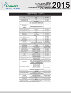 Coberturas - Coomeva Medicina Prepagada