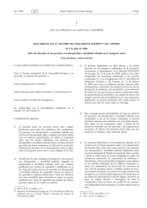 Reglamento (CE) 1107/2006, del Parlamento Europeo