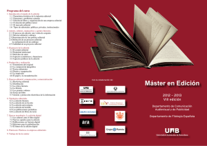 2012 – 2013 VIII edición - Servei de Publicacions de la UAB