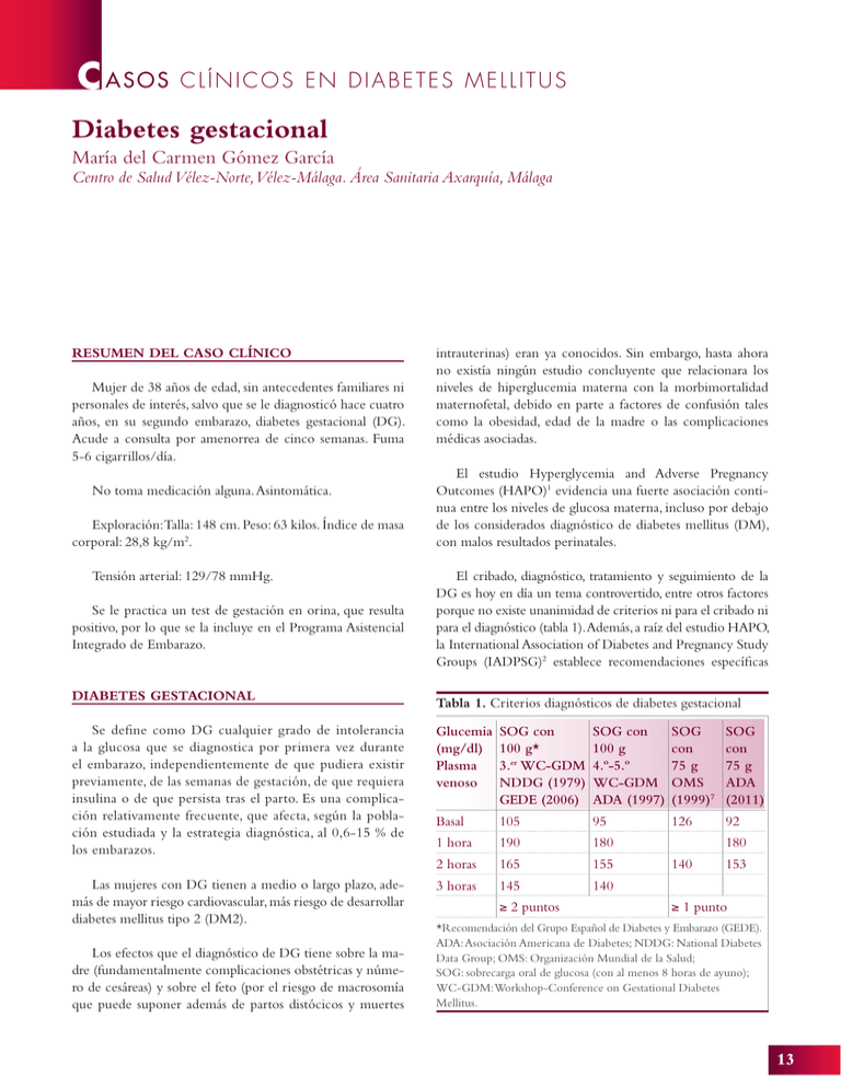 Diabetes gestacional