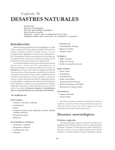 Capítulo 10. DESASTRES NATURALES
