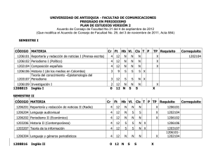 plan de estudios - Universidad de Antioquia