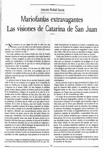 Mariofanías extravagantes Las visiones de Catarina de San Juan