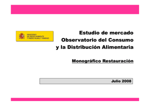 Monográfico Hostelería-Restauración. OCDA. Año 2008