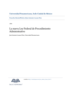 La nueva Ley Federal de Procedimiento Administrativo