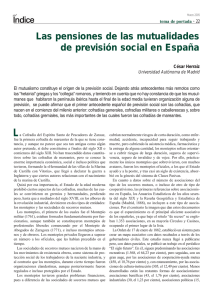 Las pensiones de las mutualidades de previsión social en España