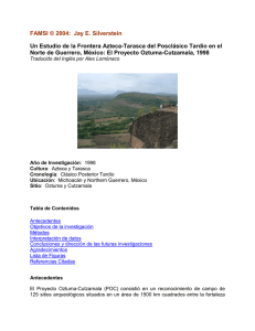 Un Estudio de la Frontera Azteca-Tarasca del Posclásico