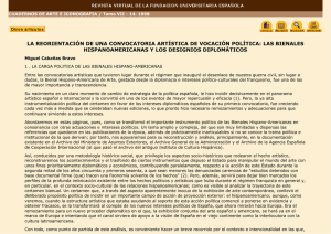 la reorientación de una convocatoria artística de vocación política