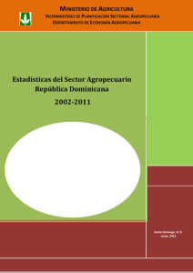 Estadísticas del Sector Agropecuario República Dominicana 2002