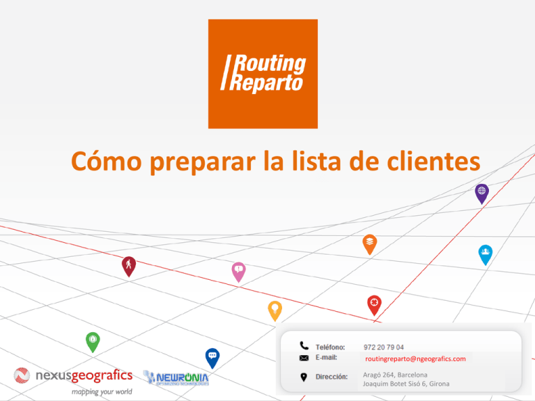 Cómo preparar la lista de clientes