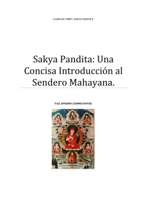 Sakya Pandita: Una Concisa Introducción al Sendero Mahayana.