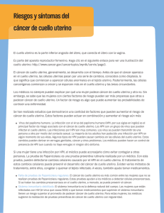 Cervical Cancer Risks and Symptoms