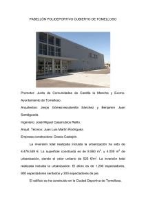 Pabellón Municipal - Ayuntamiento de Tomelloso