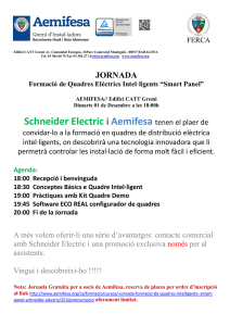 Jornada Schneider Smart Panel dia 01.12.2015