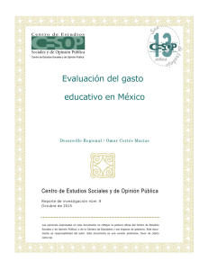 Evaluación del gasto educativo en México