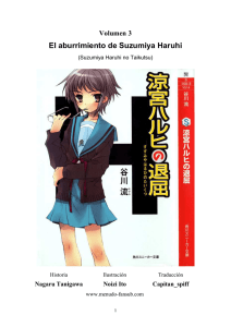 El Aburrimiento de Haruhi Suzumiya volumen 3