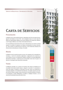 Carta de Servicios - Universidad de Navarra