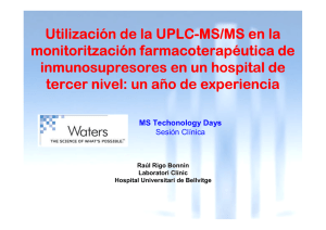 Presentació UPLC-MS