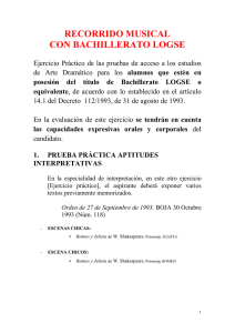 RECORRIDO MUSICAL CON BACHILLERATO LOGSE