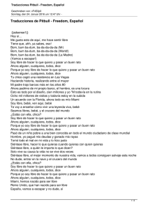 Traducciones Pitbull - Freedom, Español - Lyrics