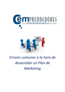 Errores más comunes a la hora de realizar un Plan de Marketing