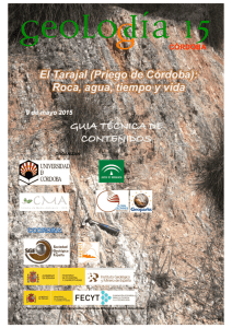 Roca, agua, tiempo y vida - Sociedad Geológica de España