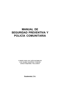 manual de seguridad preventiva y policía comunitaria
