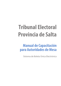 Tribunal Electoral Provincia de Salta