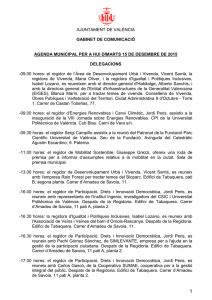 20151214 Agenda prensa - Ayuntamiento de Valencia