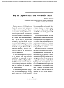 Ley de Dependencia: una revolución social