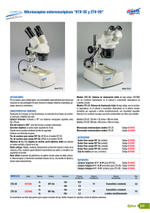 Microscopios estereoscópicos “XTX-3C y ZTX-20”