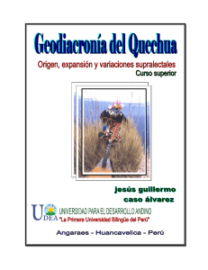 gediacronia del quechua.