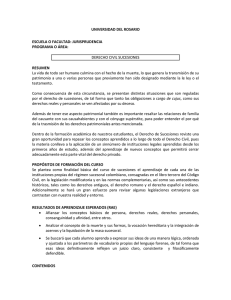 Derecho Civil Sucesiones - Universidad del Rosario