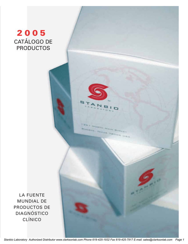 CATÁLOGO DE PRODUCTOS ´ Clarkson Laboratory and Supply