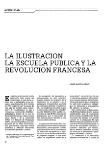 LA ILUSTRACION LA ESCUELA PUBLICA Y LA REVOLUCION