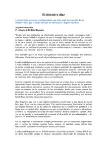 El directivo diez, por Alejandro Serralde, Presidente de Reddin