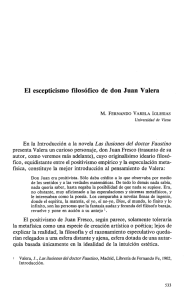 El escepticismo filosófico de don Juan Valera