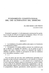 Fundamento Constitucional del Uso Alternativo del Derecho