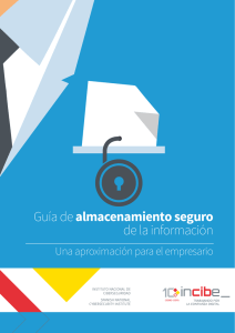 Gu&iacute;a de almacenamiento seguro de la informaci&oacute;n