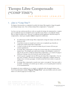 Comp Time - Legal Aid Society