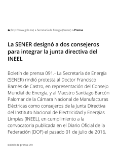 La SENER designó a dos consejeros para integrar la junta