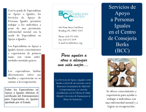Servicios de Apoyo a Personas Iguales en el Centro Berks (BCC)