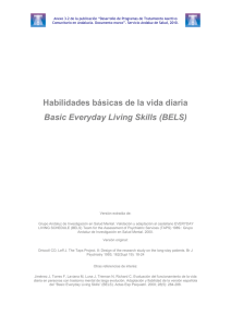 Habilidades básicas de la vida diaria Basic Everyday Living Skills