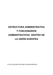 estructura administrativa y funcionarios administrativos dentro de la