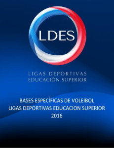 Bases Vóleibol LDES 2016